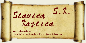 Slavica Kozlica vizit kartica